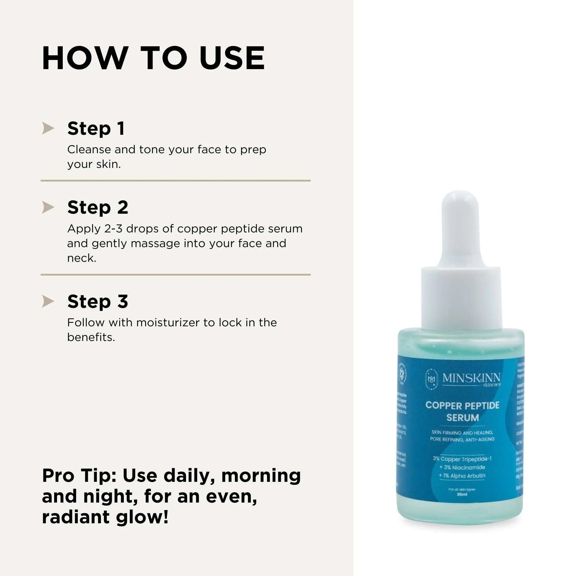 Copper Peptide Serum Use