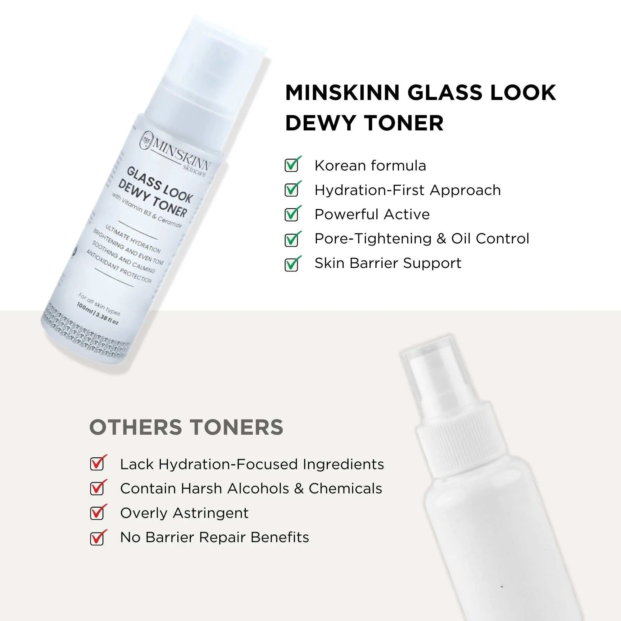 Dewy glass look hydrating toner benefits