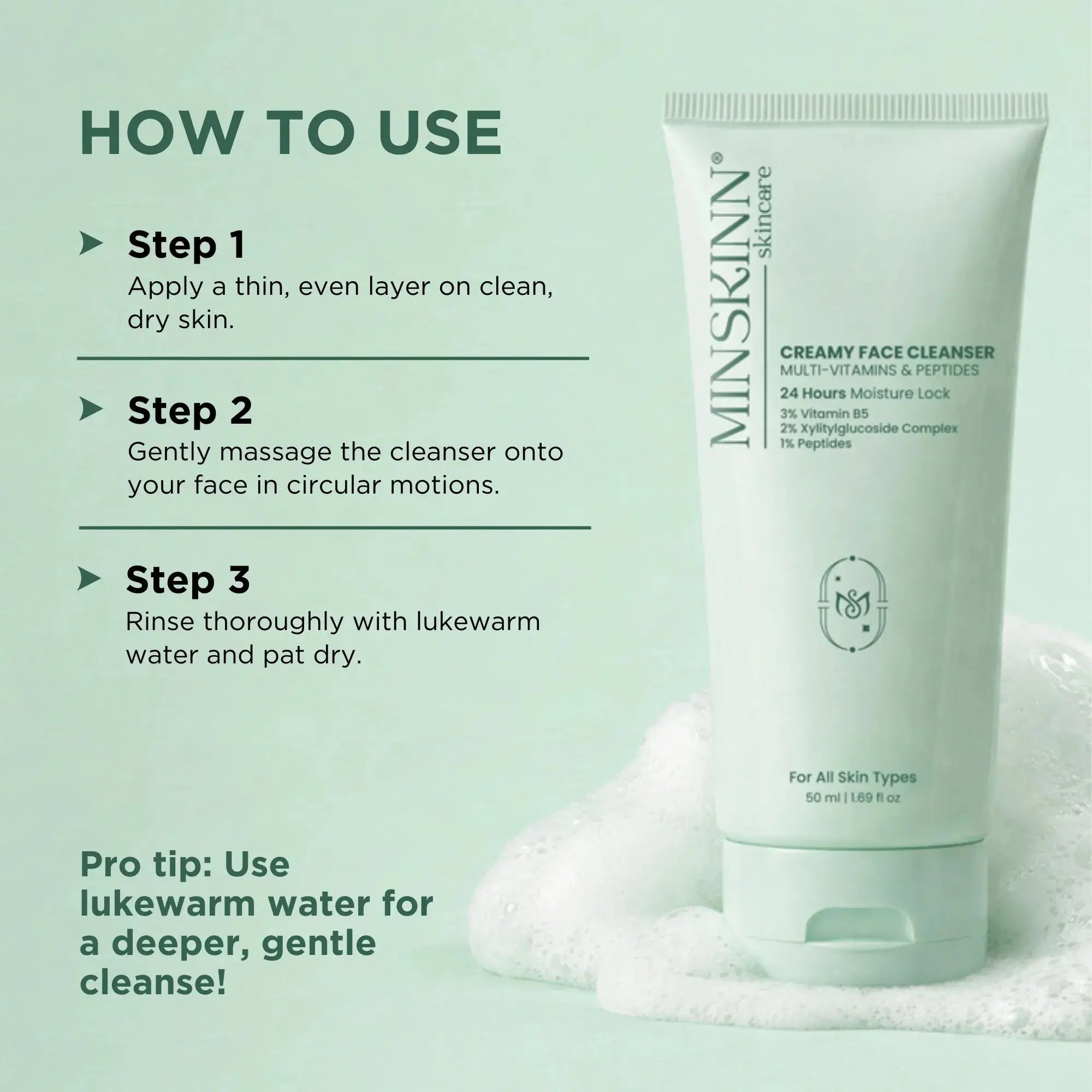 Multivitamin Creamy Face Cleanser with Mugwort 