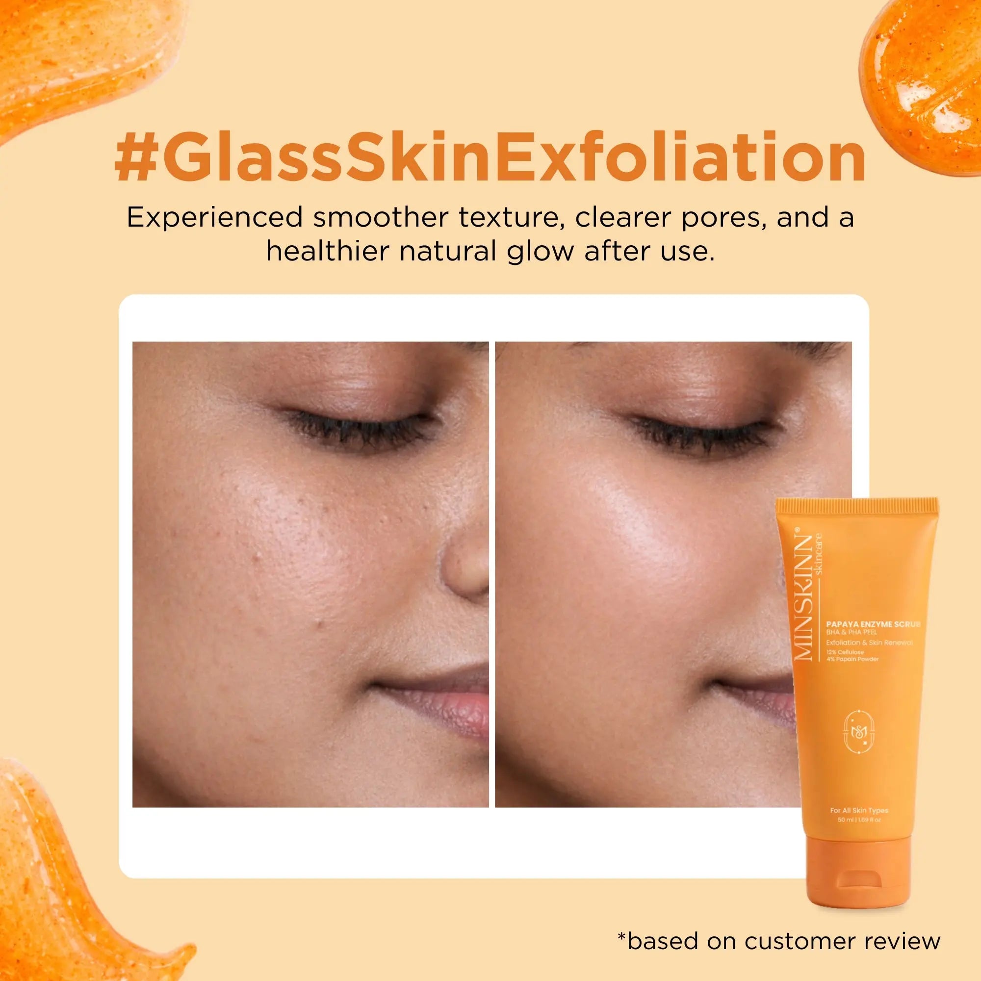 Papaya Enzyme Scrub BHA PHA Peel 